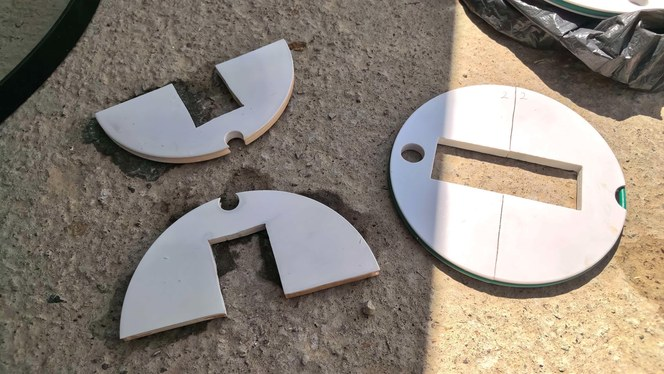 Internal components removed for inspection and cleaning