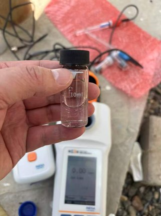 On-site sampling for water-quality comparison and verification
